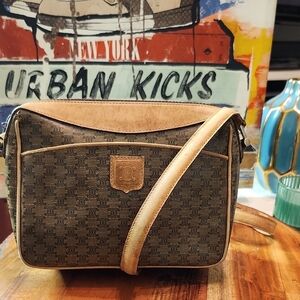 Celine Brown and Tan Crossbody Bag